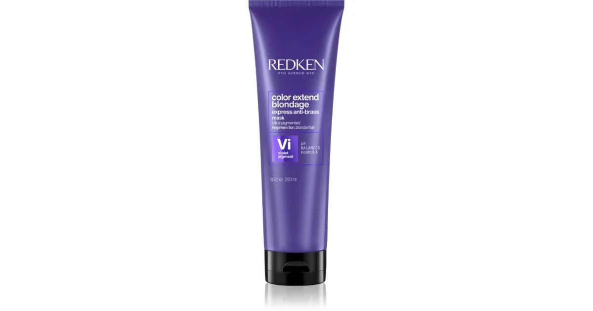 Redken Color Extend Blondage Express Maschera per capelli biondi per rimuovere i toni gialli - 250ml