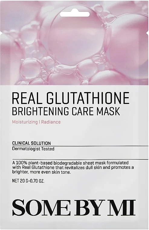 Maschera viso illuminante al glutatione