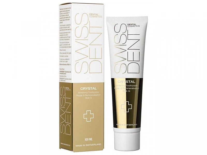 Crema Rigenerante Effetto Sbiancante Dentale Cristallo (Crema Denti Riparante & Sbiancante) - Volume: 50 ml