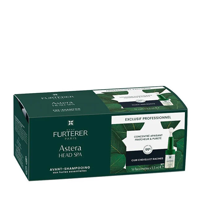 René furterer Cura pre-shampoo per lenire il cuoio capelluto Astera Head Spa 16 x 5,5 ml
