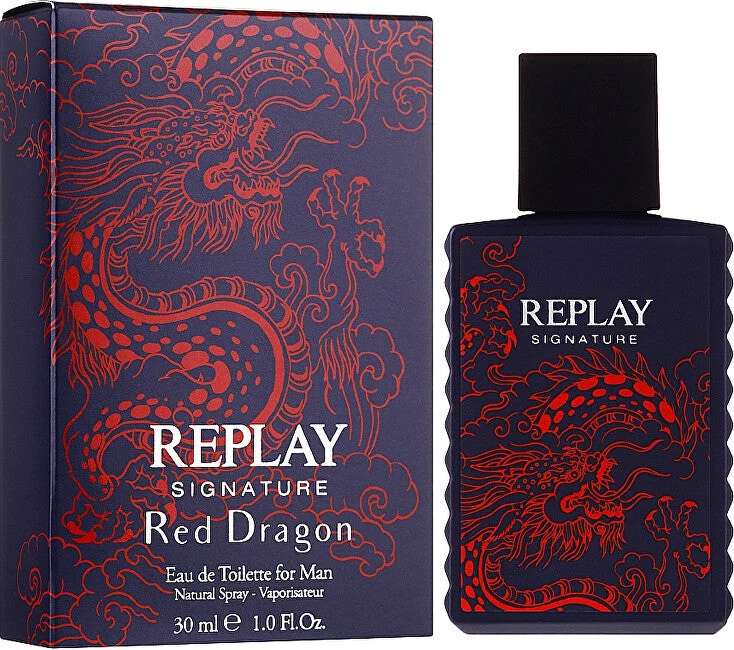 Replay Signature Red Dragon Uomo - EDT - Volume: 30 ml