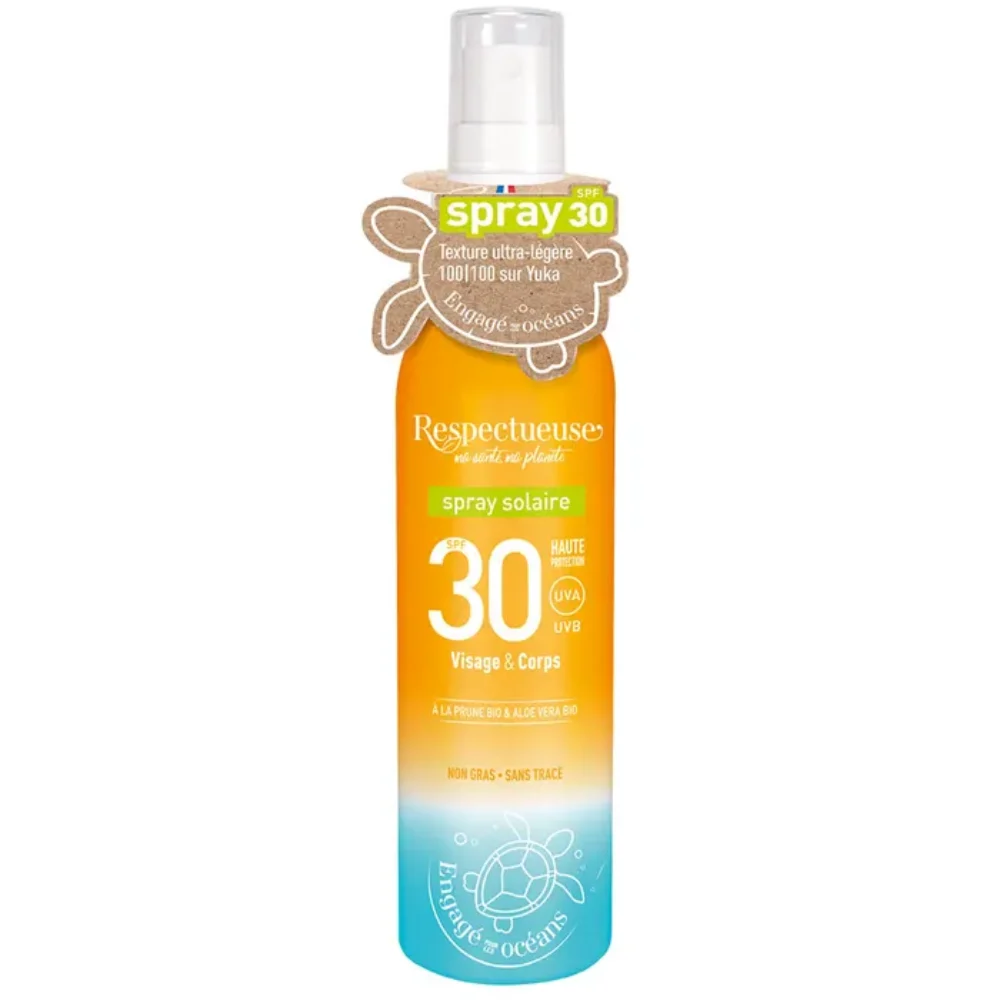 Respectueuse Spray Solare SPF30 Viso e Corpo 100ml