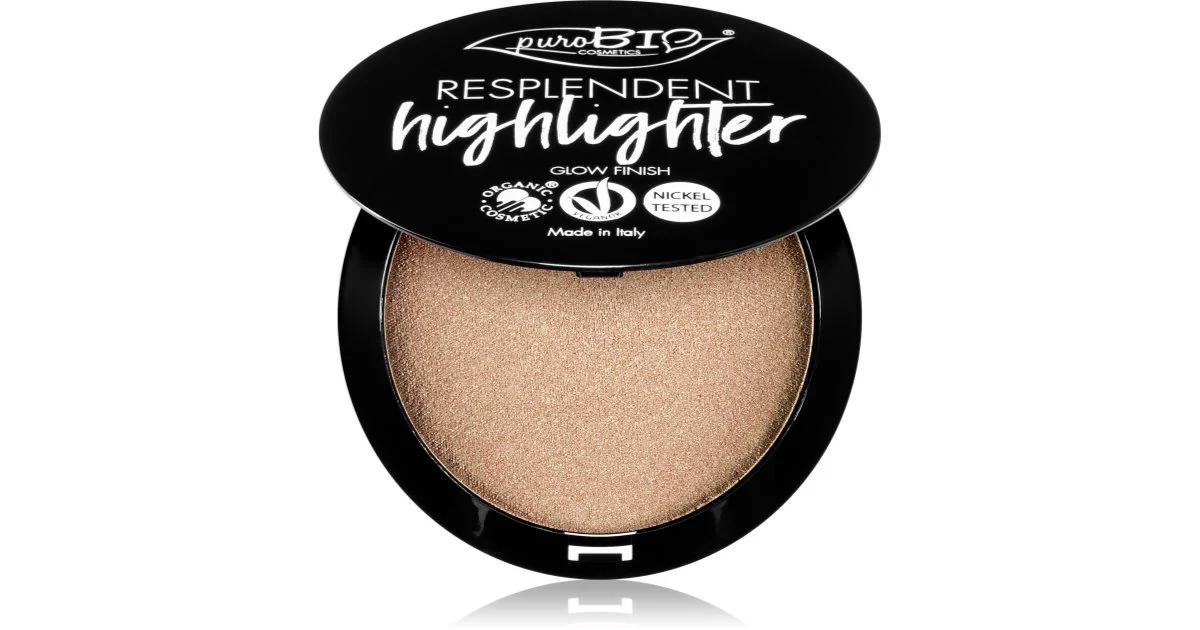 puroBIO Cosmetics Resplendent illuminante in crema colore 01 Sparkling Wine 9 g