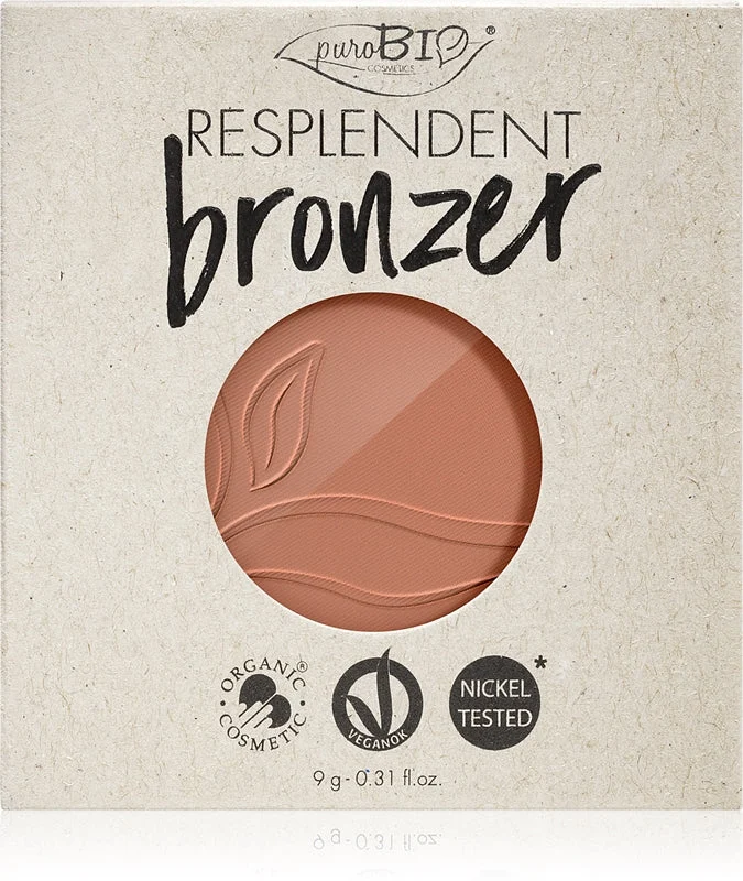 puroBIO Cosmetics Resplendent bronzer ricarica colore 03 Beige Brown 9 g