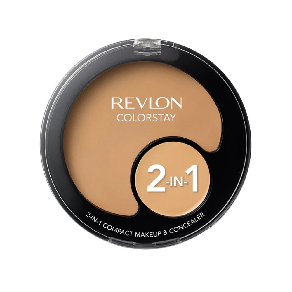 Revlon Colorstay Fondotinta compatto in polvere & Correttore 2 In 1 180 sabbia Beige 11 g