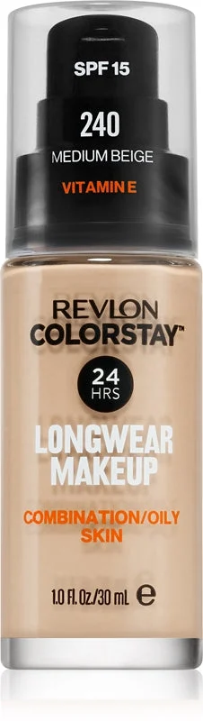 Revlon Cosmetics ColorStay™ fondotinta opacizzante lunga tenuta per pelli grasse e miste colore 240 Medio Beige 30 ml