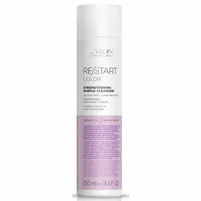 Shampoo viola rinforzante per capelli biondi Restart Color (Rinforzante Purple Clean ser) - Volume: 250 ml