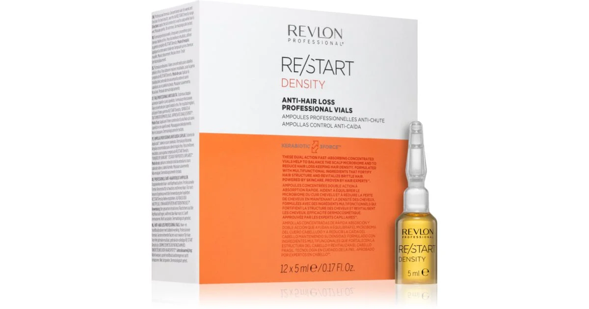 Fiale contro la caduta dei capelli Restart Density (Fiale Professionali Anticaduta) 12 x 5 ml