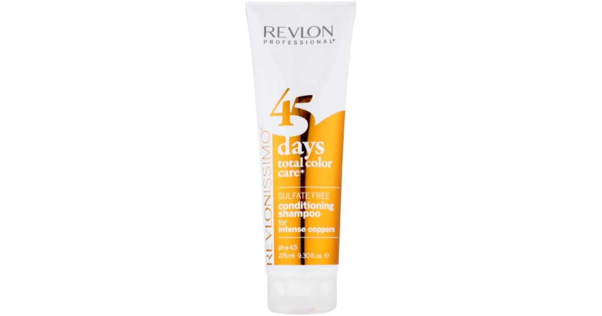 Shampoo e balsamo per rame intense sfumature di colore 45 giorni total care (Shampoo & Conditioner Intense Coppers) 275 ml