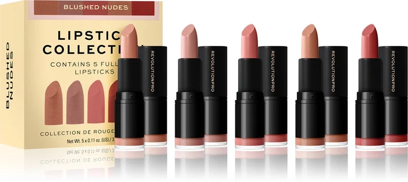Revolution pro Blushed Nudes rossetto set 5 x 3,2 g