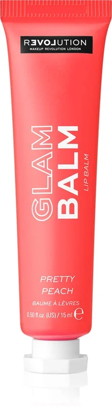 Revolution Relove Glam balsamo per labbra nutriente con profumazione Pretty Peach 15 g