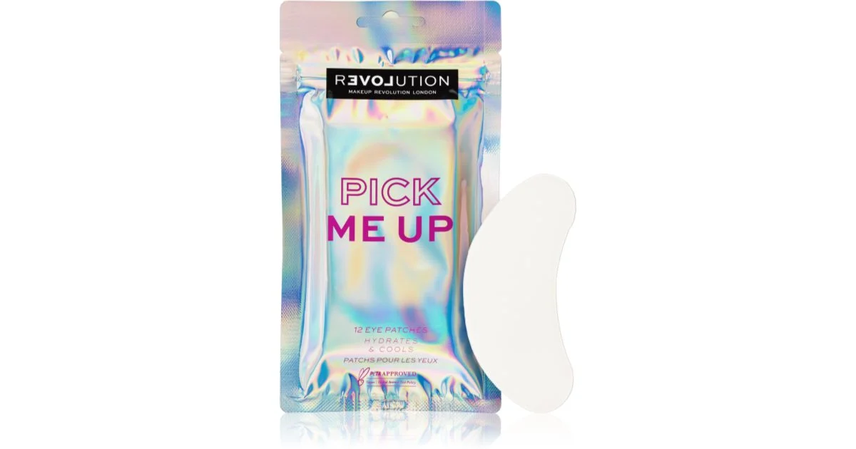 Revolution Relove Pick Me Up maschera contorno occhi con effetto rinfrescante 12 pezzi