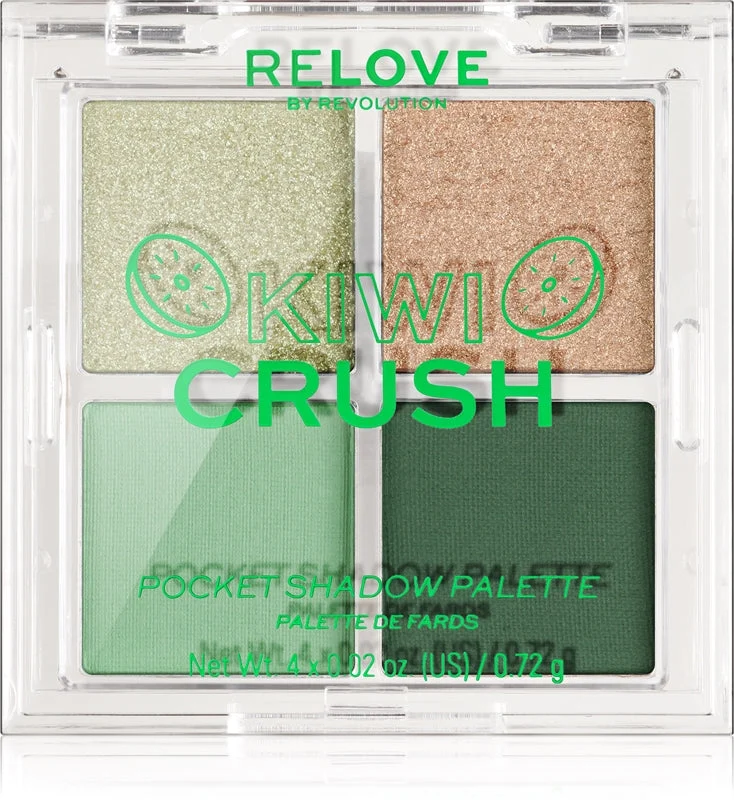 Revolution Relove Pocket Palette di ombretti colore Kiwi Crush 4x0.72 g