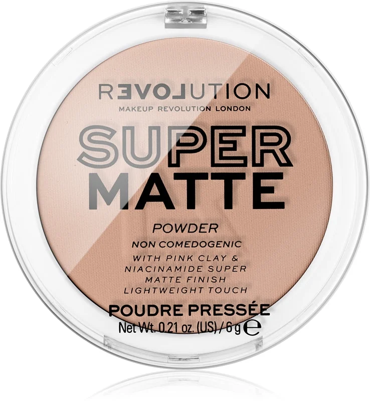 Revolution Relove Super Matte cipria opacizzante colore Beige 6 g