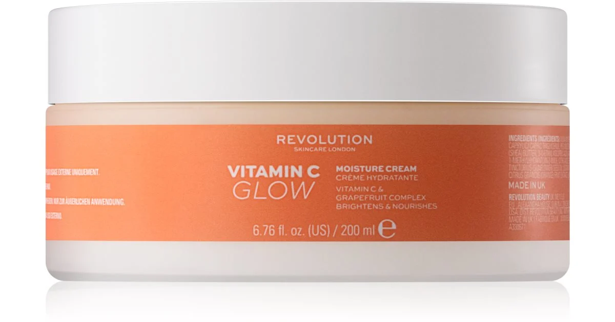 Revolution skincare Vitamin C Glow Crema corpo nutriente - 200ml
