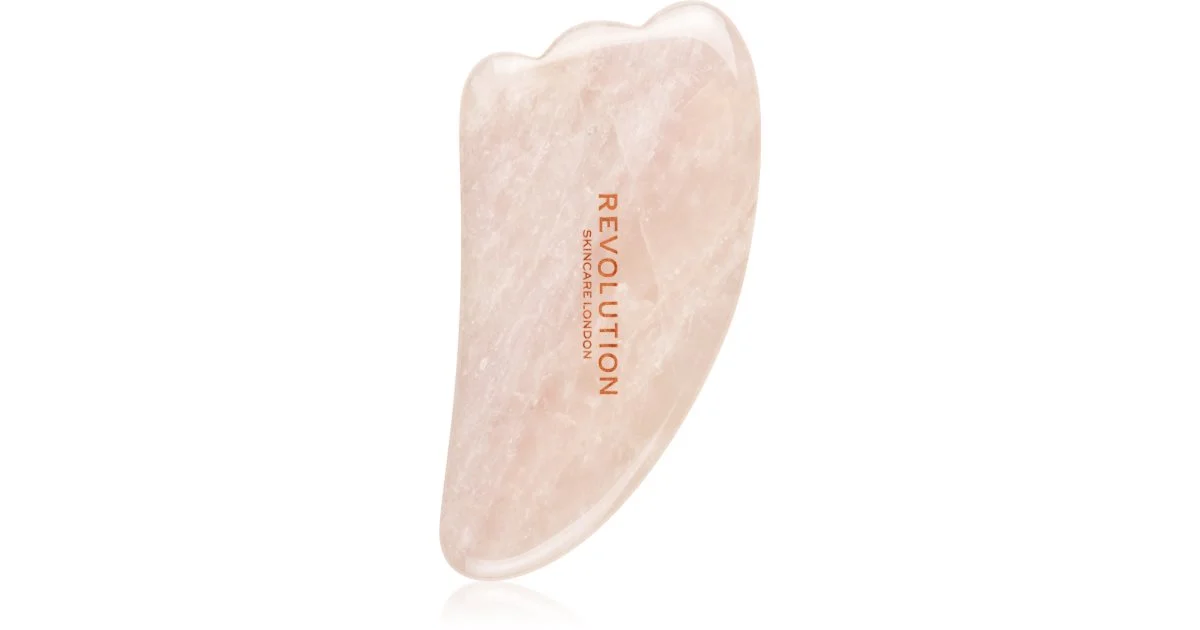 Revolution Skincare Gua Sha Quarzo rosa attrezzi per i massaggi per il viso