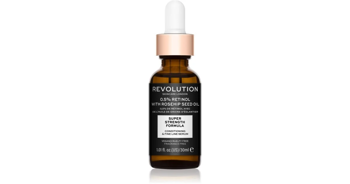 Revolution Skincare Retinolo 0,5% con olio di semi di rosa canina siero idratante antirughe 30 ml