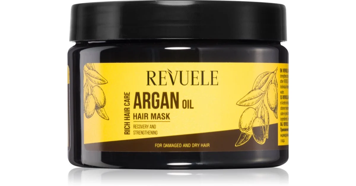 Revuele olio di Argan maschera trattante per capelli rovinati e secchi 360 ml