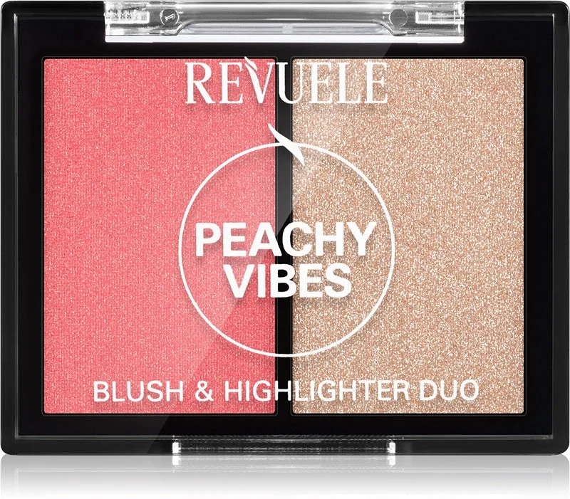 Revuele Duo blush e illuminante colore Peachy Vibes 8 g