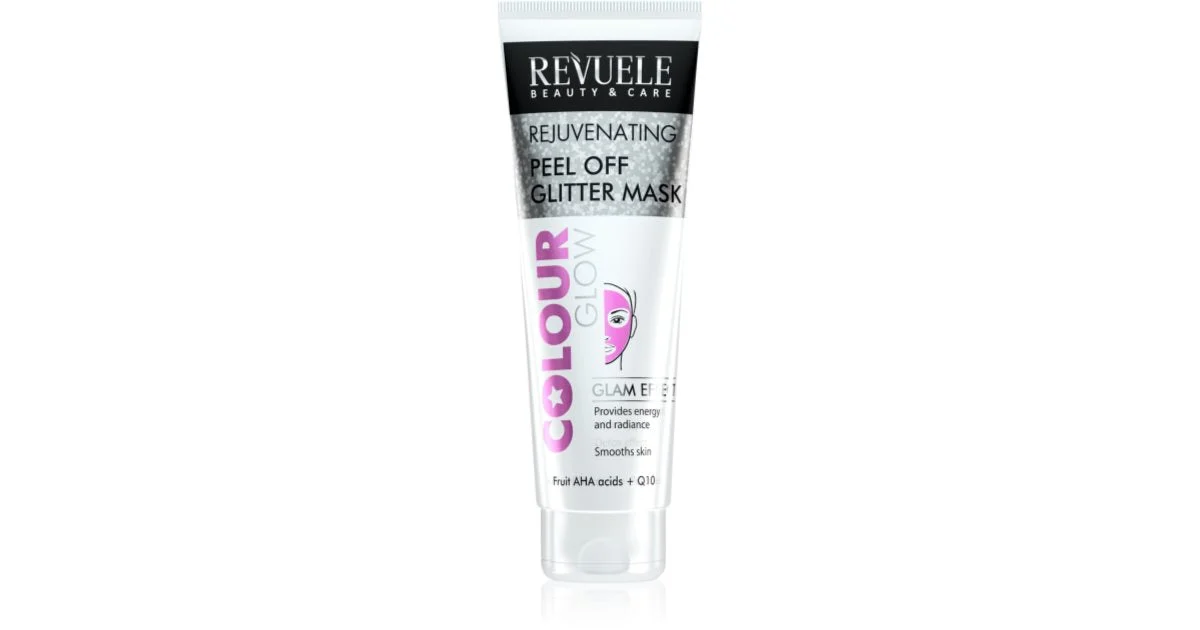 Revuele Colour Glow Peel off Glitter maschera peel-off per ringiovanire la pelle 80 ml