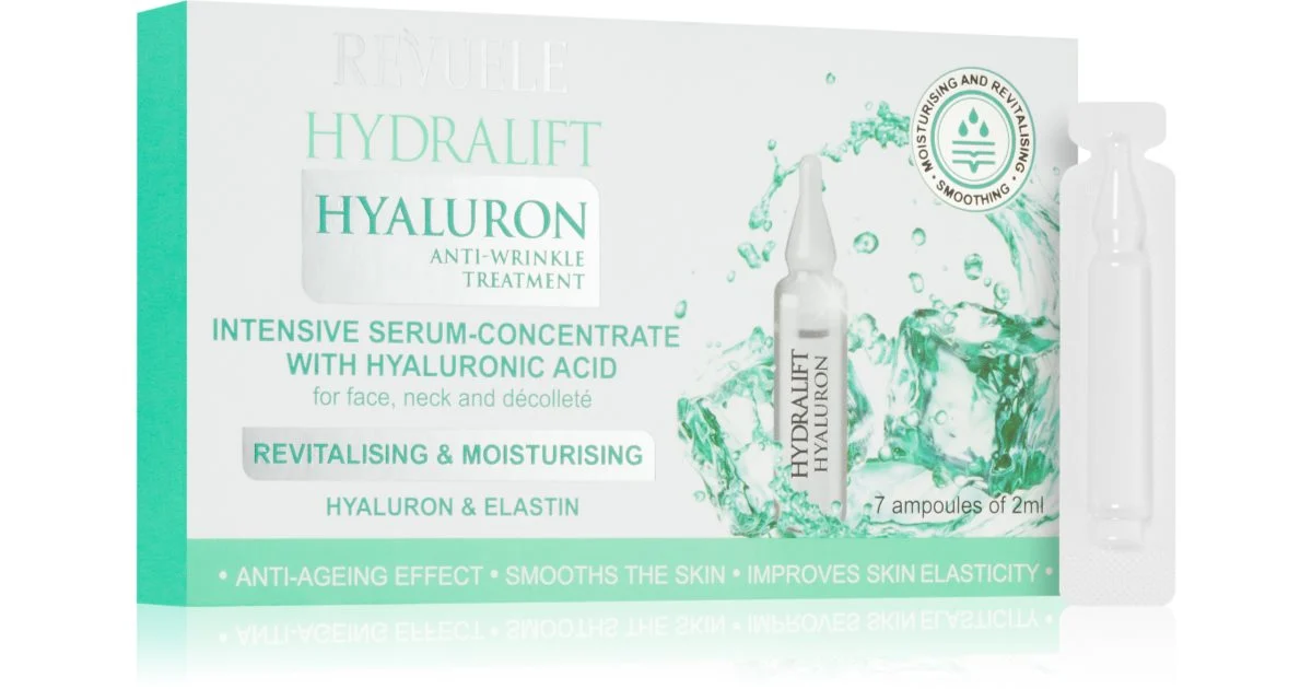 Revuele Hydralift siero intenso per viso, collo e décolleté ialuronico 7x2 ml