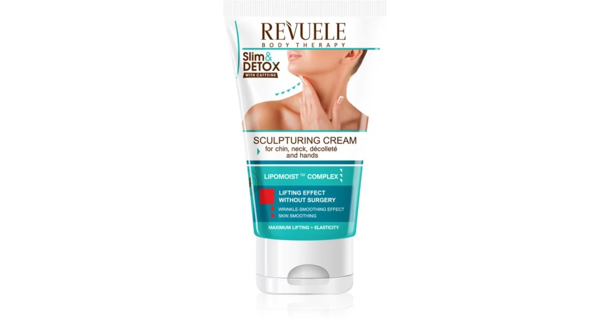 Revuele Slim & Detox con caffeina crema modellante per collo e décolleté 150 ml