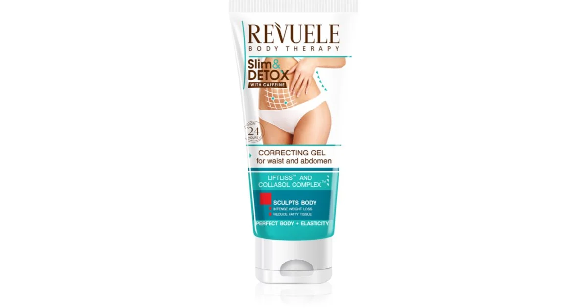 Revuele Slim & Detox con caffeina gel snellente per pancia e vita 200 ml