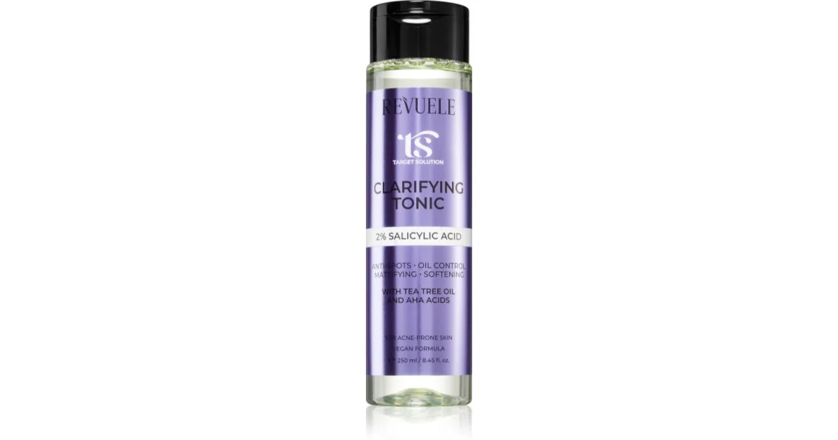 Revuele Target Solution lozione tonica detergente viso con acido salicilico 250 ml