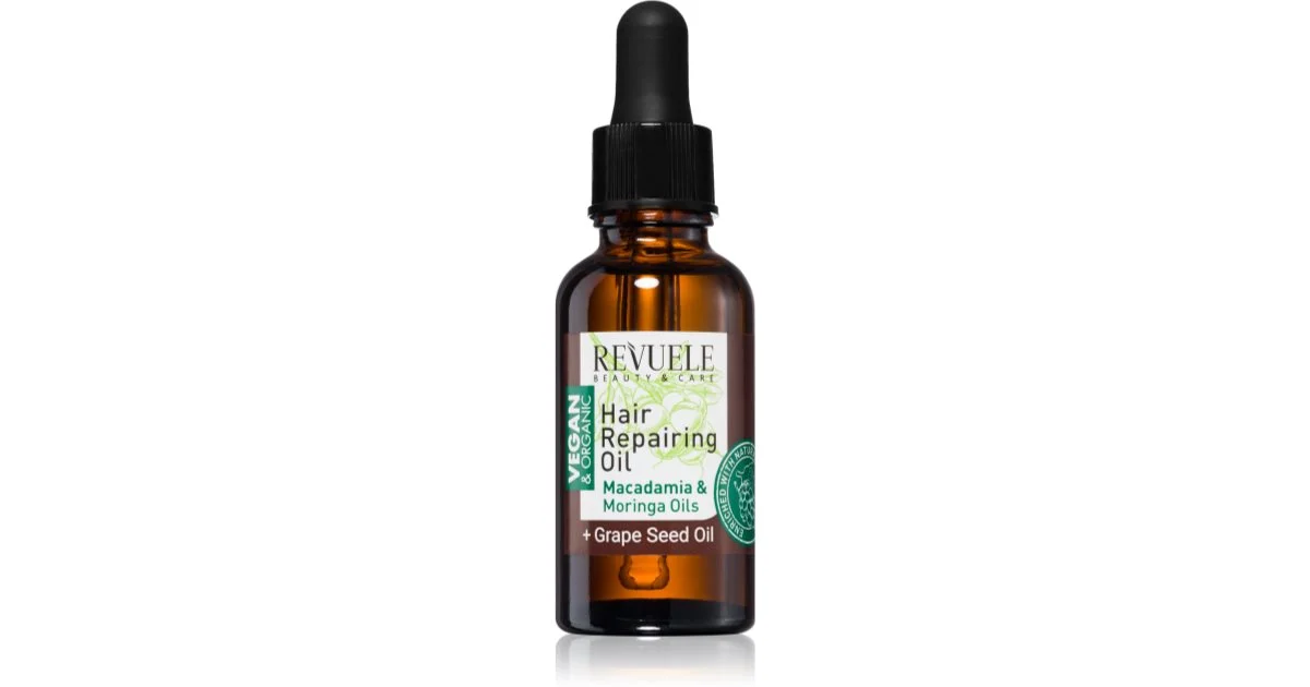 Revuele Vegan & Organic olio riparatore nutriente per capelli più forti 30 ml