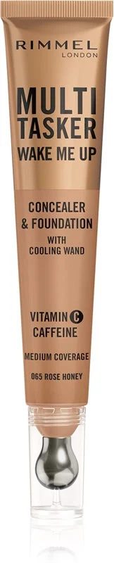 Rimmel Multi Tasker Wake Me Up Correttore & Fondotinta - Correttore 20 ml 065 Miele di Rosa