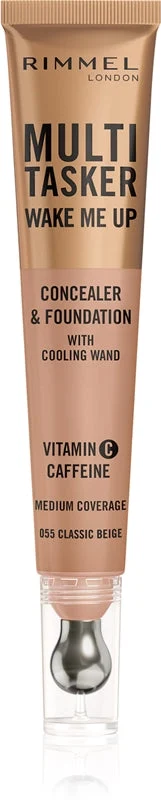 Rimmel Multi Tasker Wake Me Up Correttore & Fondotinta - Correttore 20 ml 055 Classic Beige