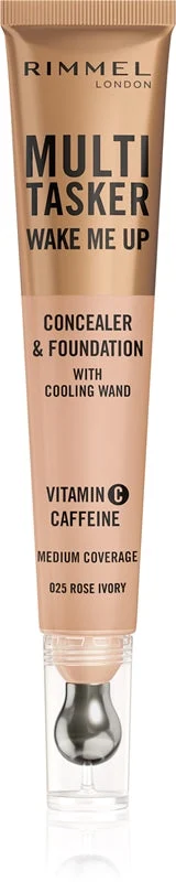 Rimmel Multi Tasker Wake Me Up Correttore & Fondotinta - Correttore 20 ml 025 Rosa Avorio