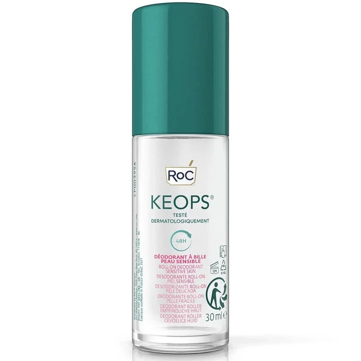 Roc Keops - Deodorante Sensitivo - Aloe Vera - Pelle Sensibile - Roll-on 30 ml