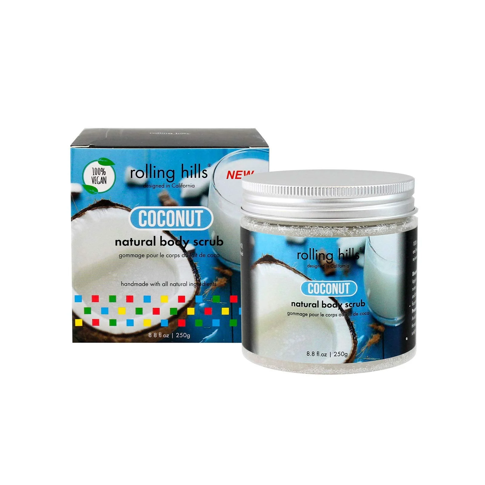 Rolling Hills Cocco Elimina le Impurità Scrub Corpo 250 g