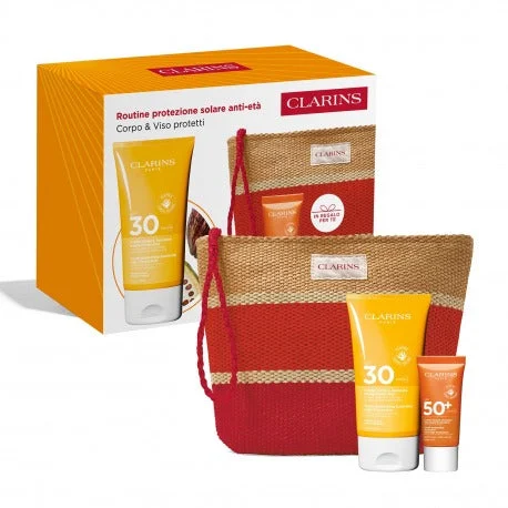 Clarins Routine Protezione Solare Anti-eta 150 Ml + 30 Ml