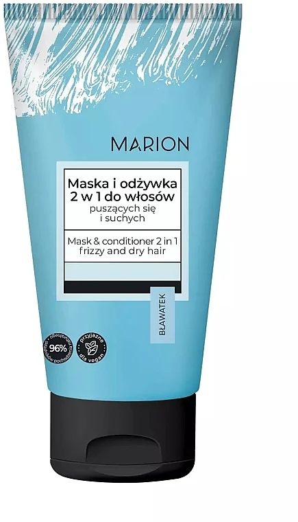 Maschera condizionante 2 in 1 per capelli secchi e crespi