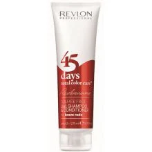 Revlon professional Shampoo e balsamo Color Care Brave Reds per 45 giorni totali - shampoo e balsamo per rossi intensi - 275 ml