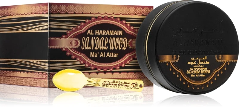 Al Haramain Sandal Wood Maal Attar Incenso 60 G