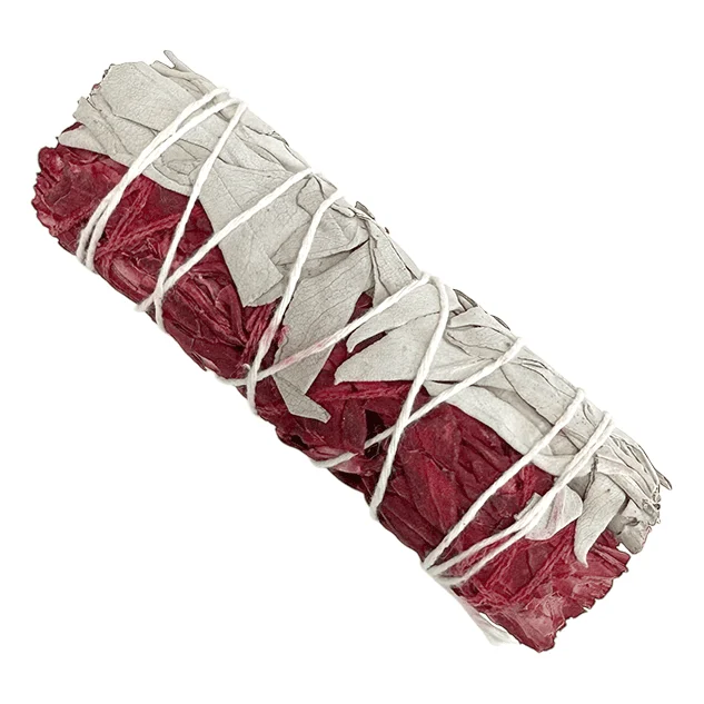 Smudge Salvia Bianca e Sangue di Drago 10 cm – Purificazione e Protezione