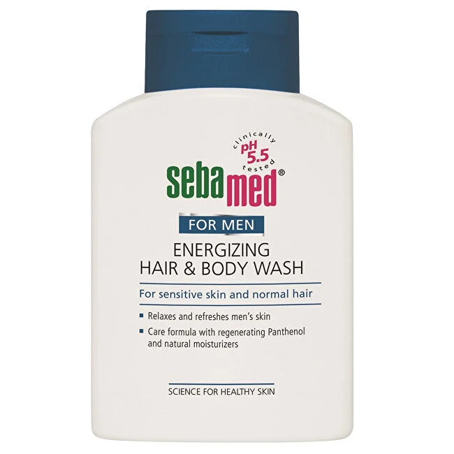 Sebamed Gel doccia e shampoo 2in1 da uomo (detergente energizzante per capelli e corpo) 200 ml