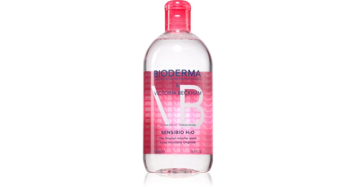 Bioderma Sensibio H2O Limited Edition by Victoria Beckham acqua micellare detergente lenitiva (edizione limitata) 500 ml