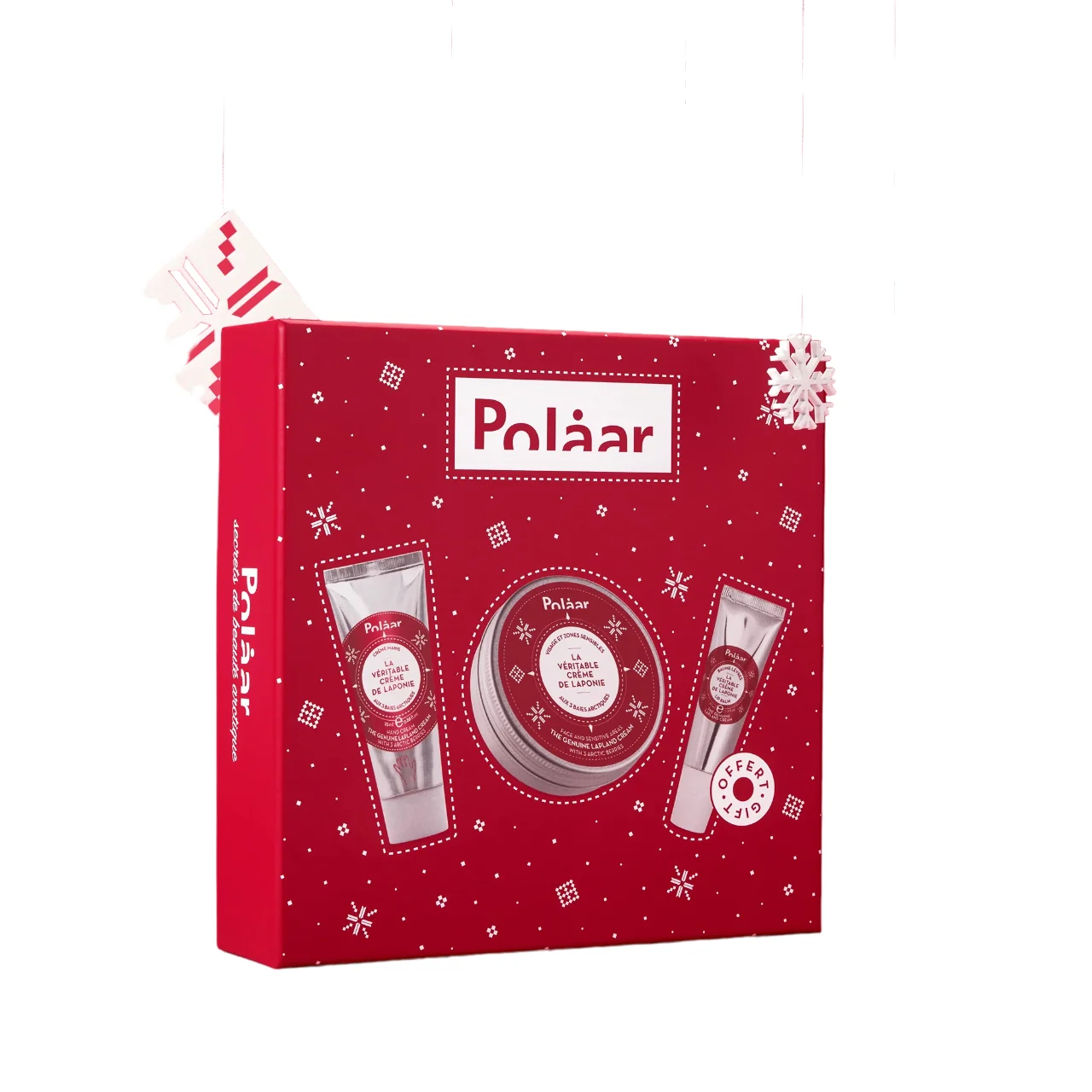 Set Polaar: Lapponia Crema Mani Idratante 25 ml + Lapponia Balsamo Labbra Idratante 10 ml + Lapponia Crema Idratante Viso 50 ml