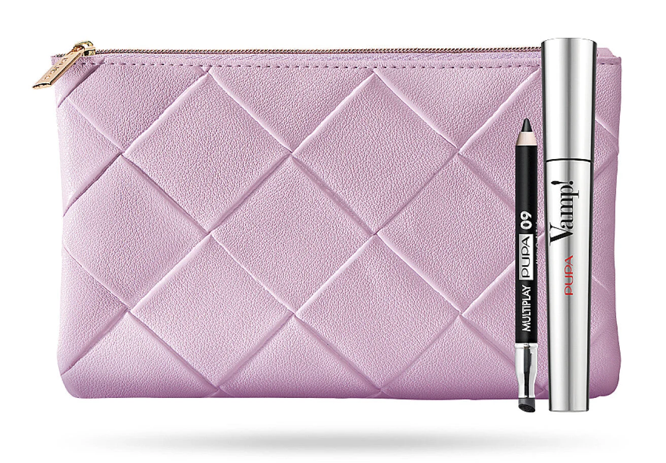 Set Pupa: Vamp! Volume Mascara senza parabeni 100 nero 9 ml + Multiplay Ombretto doppio e eyeliner 2 in 1 09 Deep nero 1,2 g