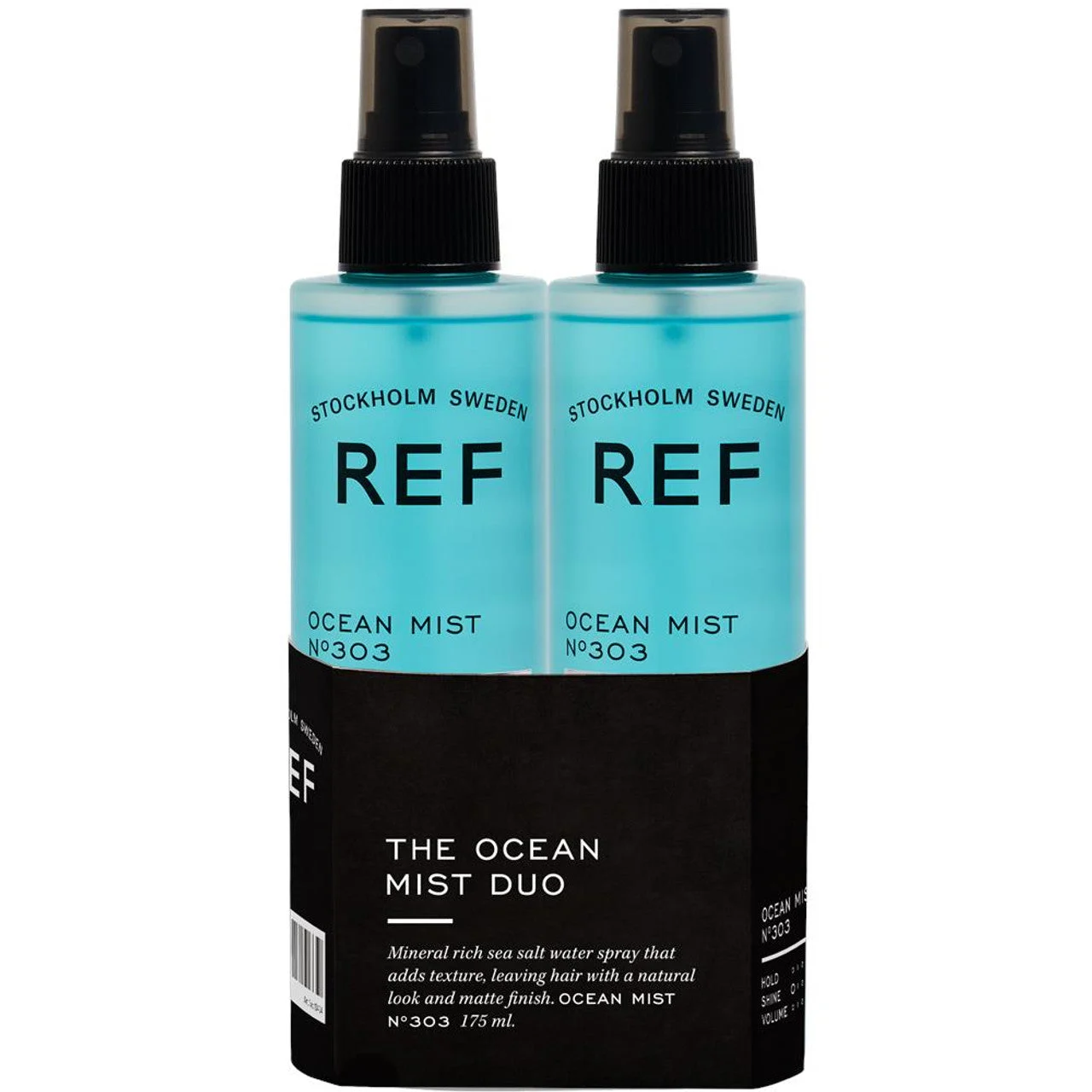 Duo Ocean Set Rif Stoccolma: The Ocean Lacca per capelli Saltwater Finitura morbida e setosa n. 303 100 ml + The Ocean Lacca per capelli Saltwater Finitura morbida e setosa n. 303 175 ml