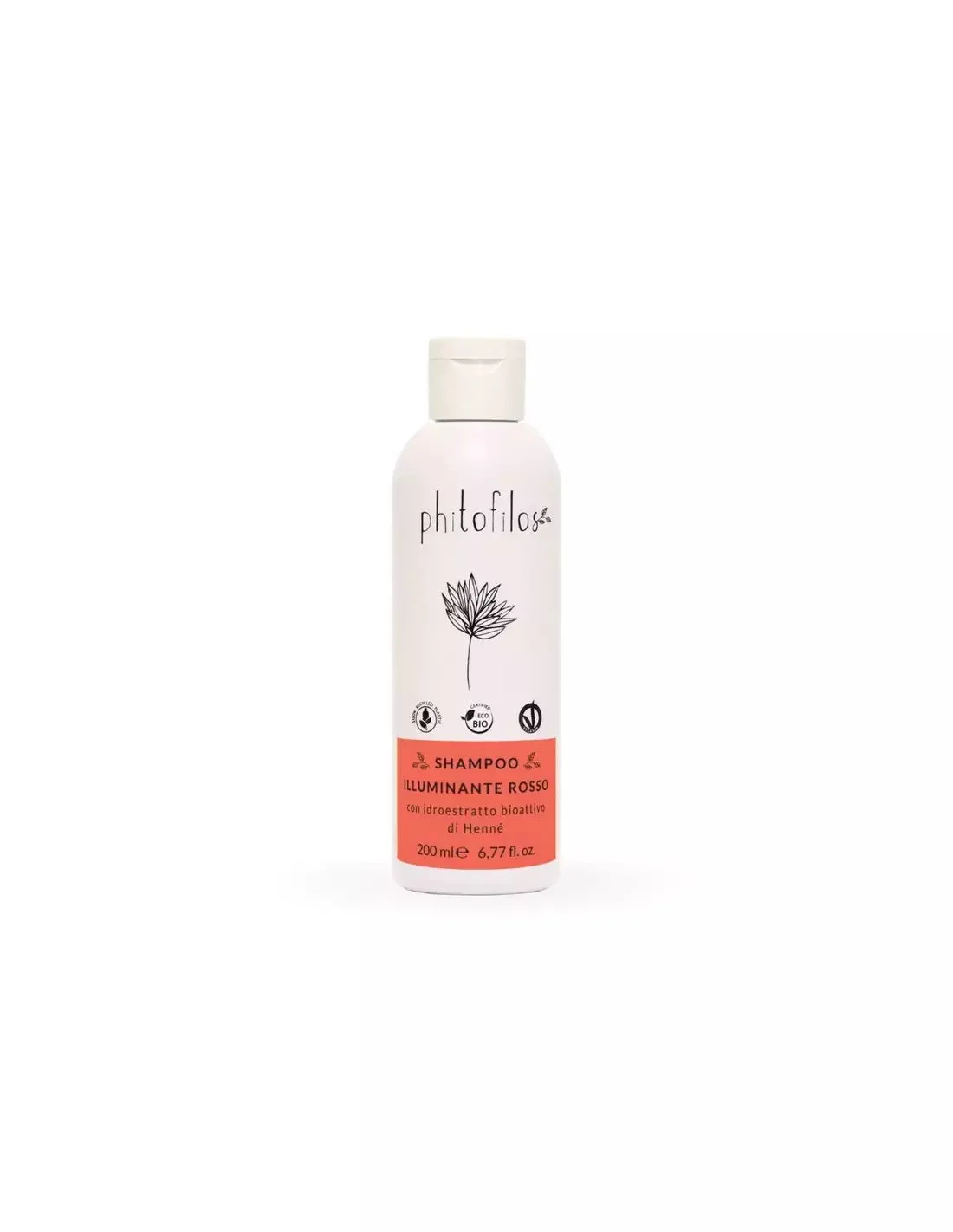 Phitofilos Shampoo Illuminante Rosso, 200 ml