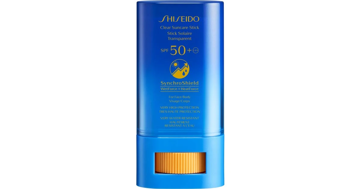 Shiseido Stick protettivo SPF 50+ (Stick solare trasparente) 20 g