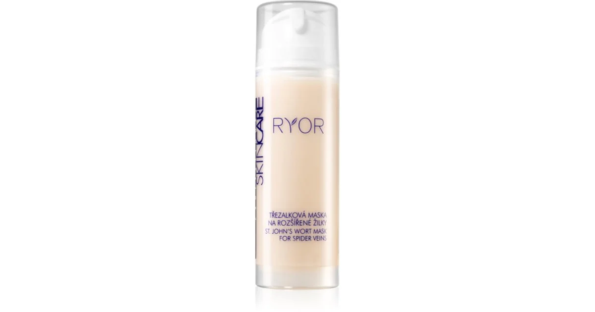 RYOR Skin Care maschera all'iperico con rutina per capillari dilatati e rotti 150 ml