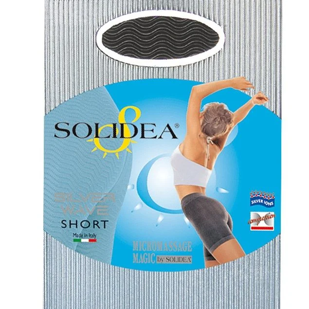 Solidea Silver Wave Short morbido micromassaggiante Nero S