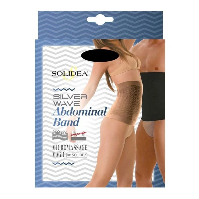 Solidea Silver Wave Abdominal Band Cintura Elastica Nero 3ML