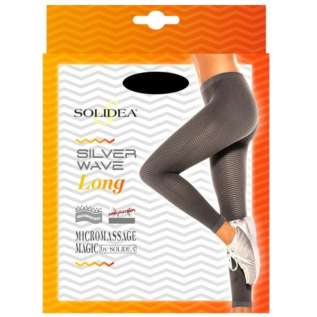 Solidea Silver Wave Long Leggings modellanti anticellulite Blu Navy L